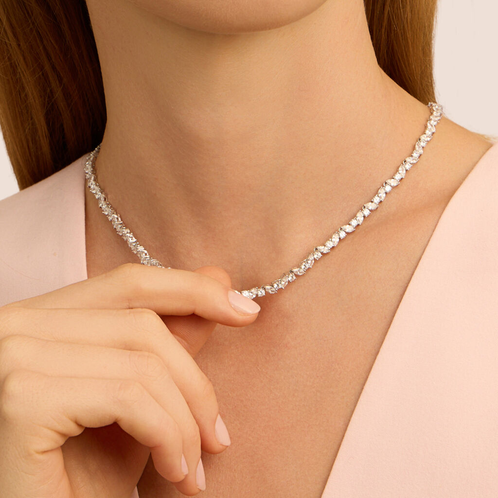 Collana Tennis Silver Elegance Argento Rodiato Cubic Zirconia