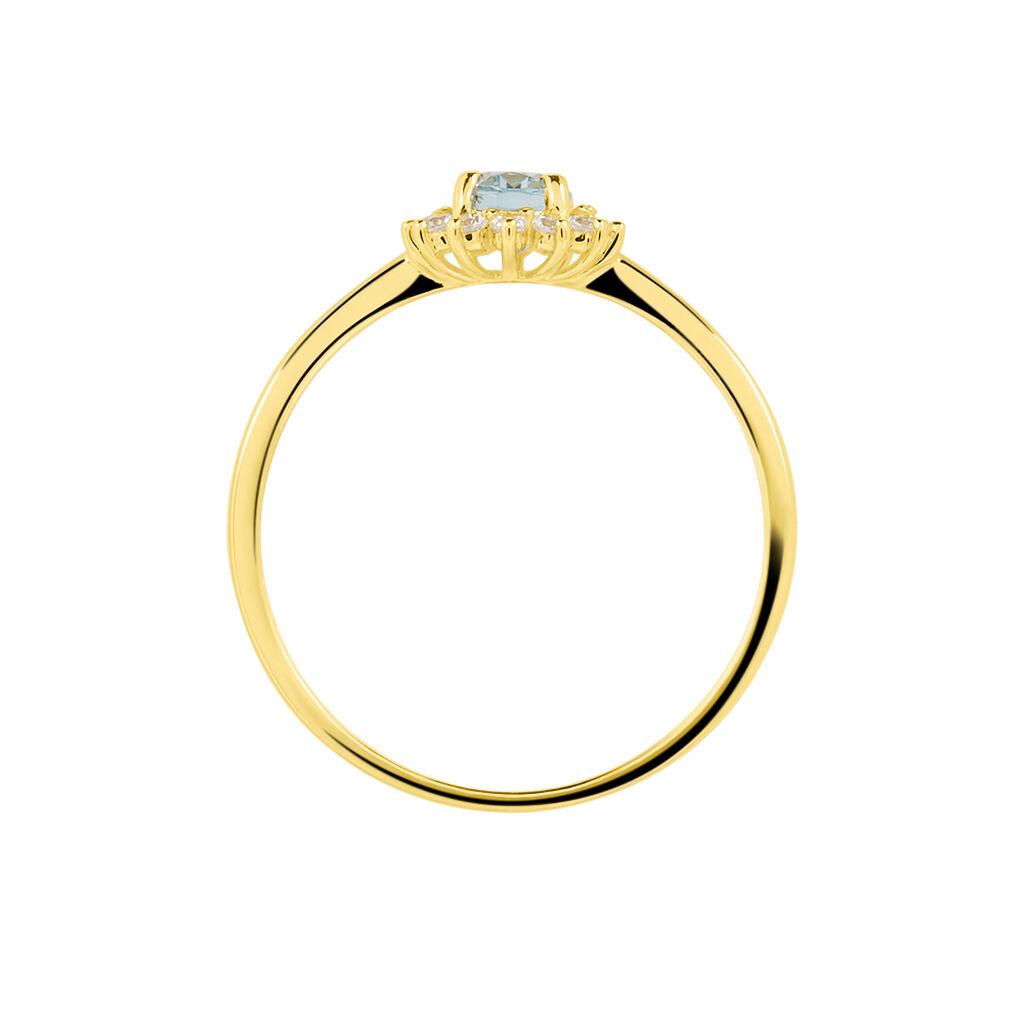 Anello Solitario Amélie Oro Giallo E Topazio Con Cubic Zirconia - Anelli con Pietre Donna | Stroili