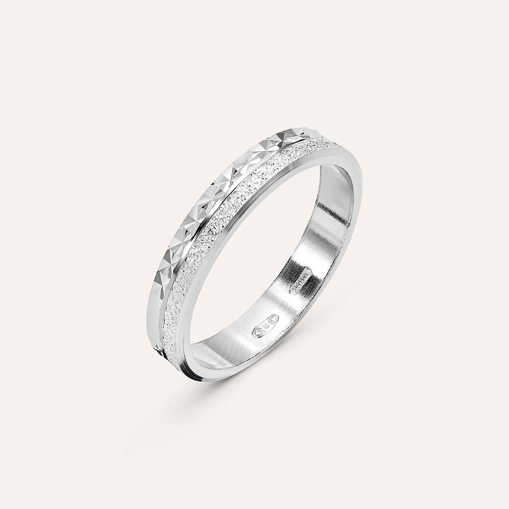 Anello Fedina Silver Collection Argento Rodiato - Anelli con Incisione Unisex | Stroili