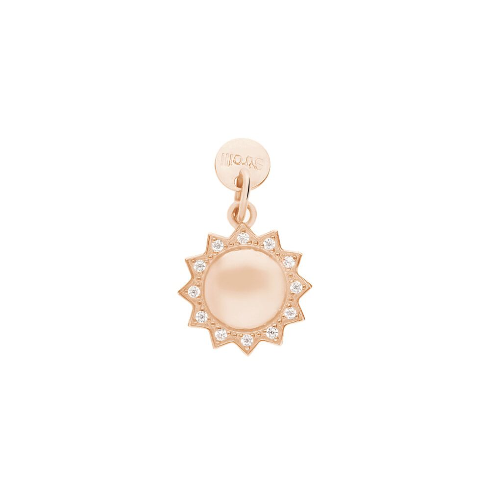 Rosato Charm 'Storie' – Kleeblatt-Anhänger Aus 925er Silber Mit Zirkonia