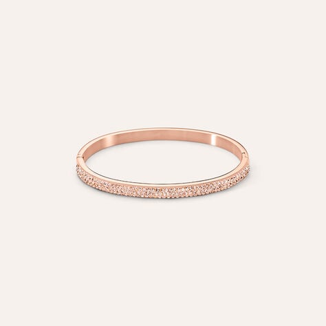 Bangle Lady Phantasya Acciaio Rosa Cristallo - Bracciali Rigidi Donna | Stroili