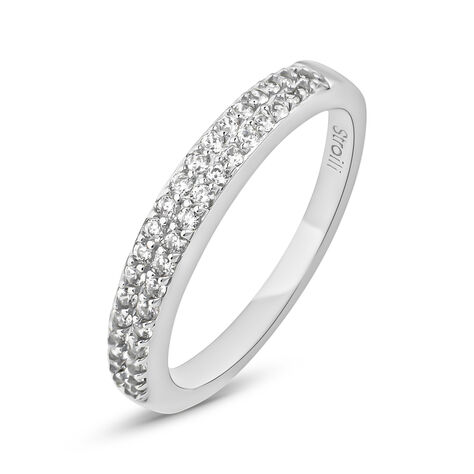 Anello Fascia Silver Elegance Argento Rodiato Cubic Zirconia - Anelli con Pietre Donna | Stroili