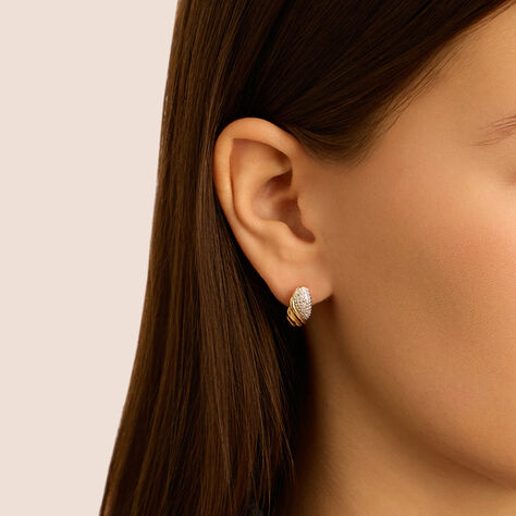 Orecchini Pendenti Sophia Oro Giallo Diamante - Orecchini a Lobo Donna | Stroili