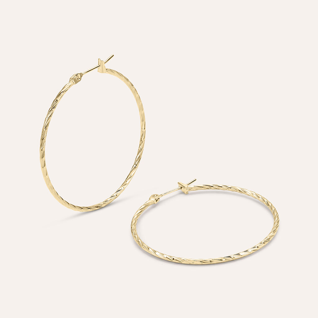 Orecchini A Cerchio Golden Dream Placcato Oro Giallo