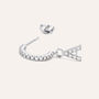 Mono Orecchino A Cerchio Silver Moments Argento Rodiato Cubic Zirconia