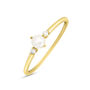 Anello Solitario Gabrielle Precious Oro Giallo Perla D'Acqua Dolce Diamante