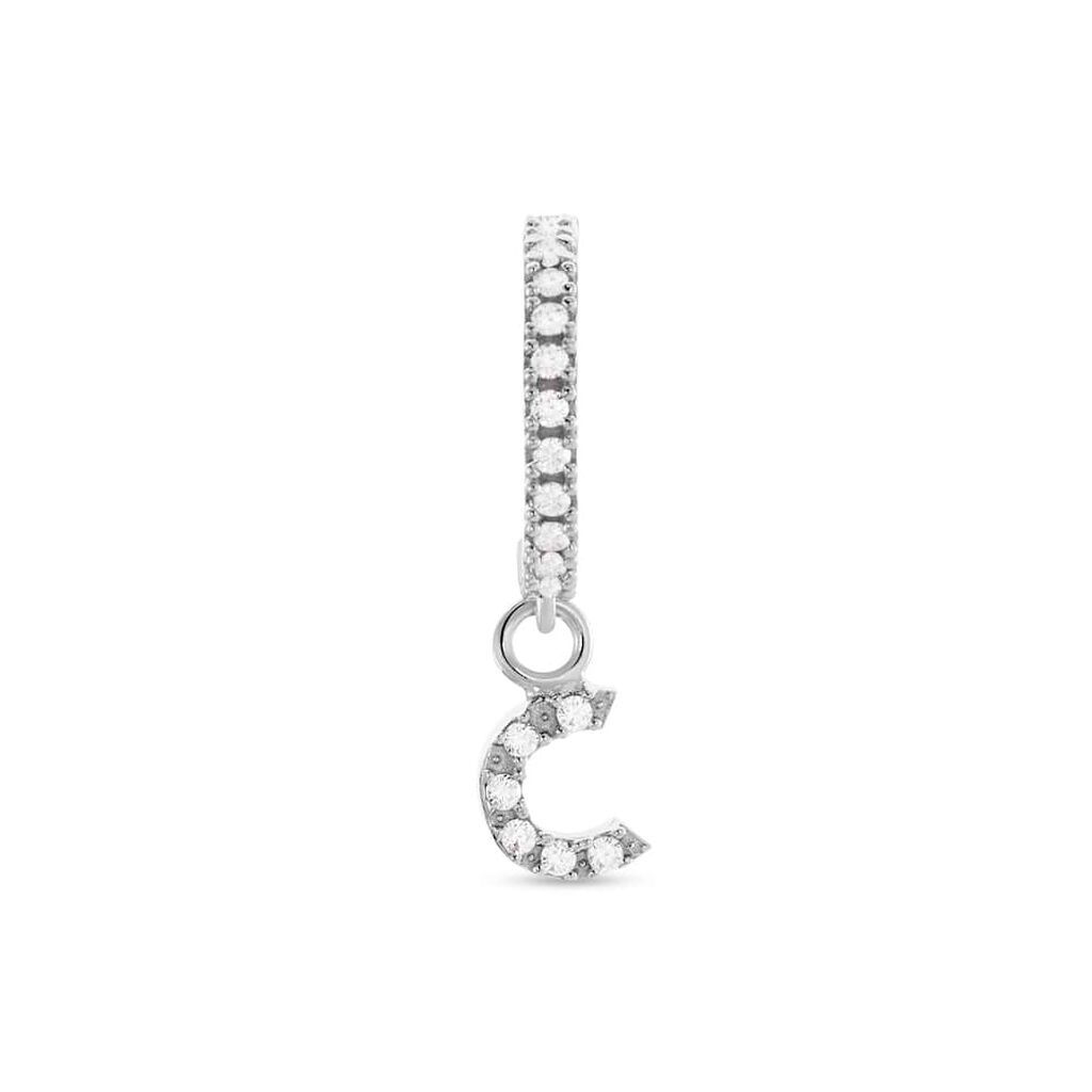 Mono Orecchino A Cerchio Silver Moments Argento Rodiato Cubic Zirconia - Mono Orecchino Donna | Stroili