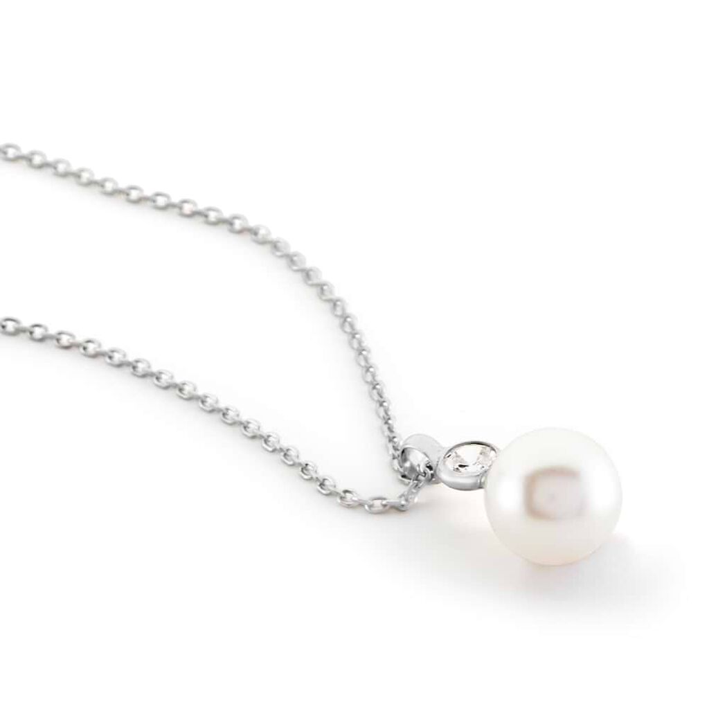 Collana Silver Pearls Argento Rodiato Perla sintentica Cubic Zirconia - Collane Donna | Stroili