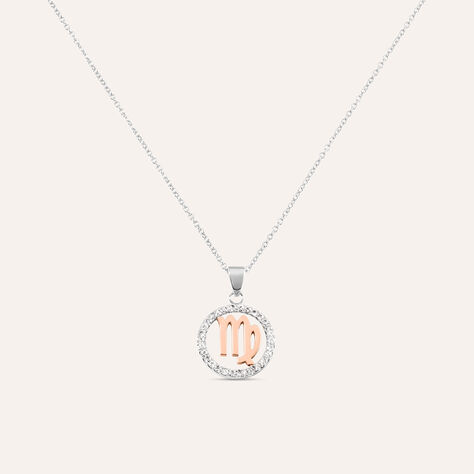 Collana Sunrise Acciaio Bicolore Bianco / Rosa Cubic Zirconia - Collane Donna | Stroili