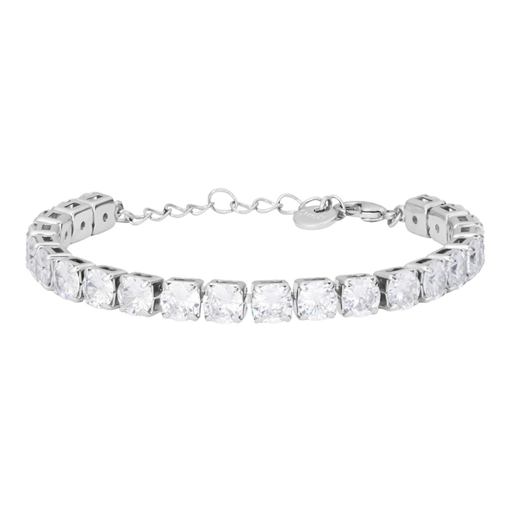 Bracciale Tennis Romantic Shine Metallo Cristallo - Bracciali Tennis Donna | Stroili
