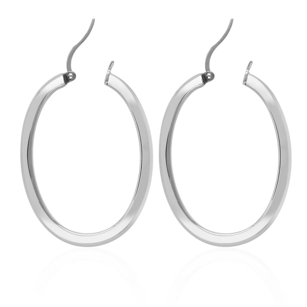 Orecchini a cerchio in acciaio