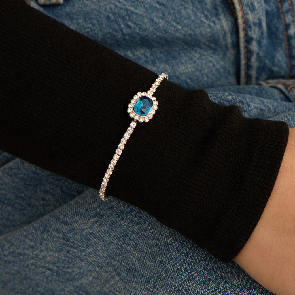 Bangle Romantic Shine Metallo Cristallo - Bracciali Rigidi Donna | Stroili