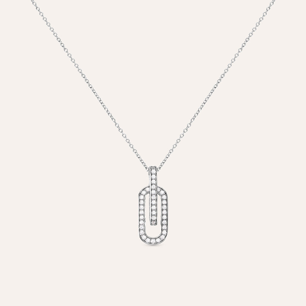 Collana Silver Shine Argento Rodiato Cubic Zirconia