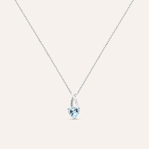 Collana Amélie Oro Bianco Topazio Cubic Zirconia - Collane Donna | Stroili