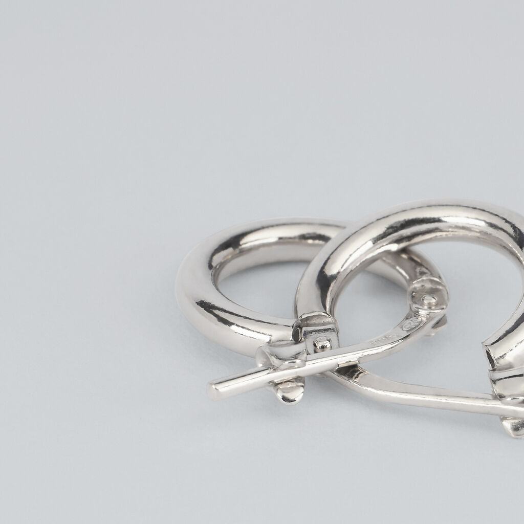 Orecchini A Cerchio Silver Collection Argento Rodiato - Orecchini a Cerchio Donna | Stroili