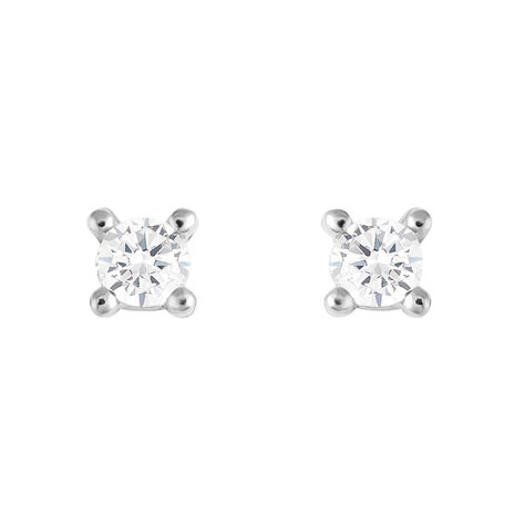 Orecchini Lobo Punto Luce Silver Elegance Argento Rodiato Cubic Zirconia - Orecchini a Lobo Donna | Stroili