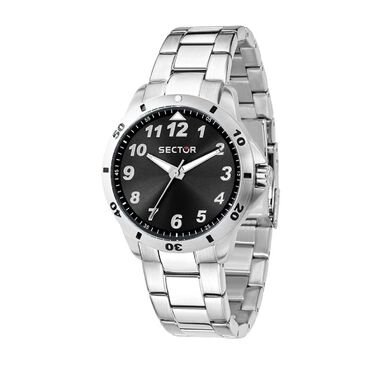 Orologio solo tempo Sector No Limits Young cinturino e cassa in acciaio argento