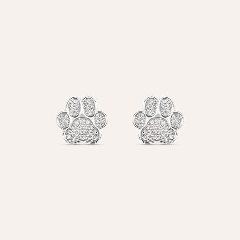 Orecchini Lobo Silver Moments Argento Rodiato Cubic Zirconia - Orecchini a Lobo Donna | Stroili