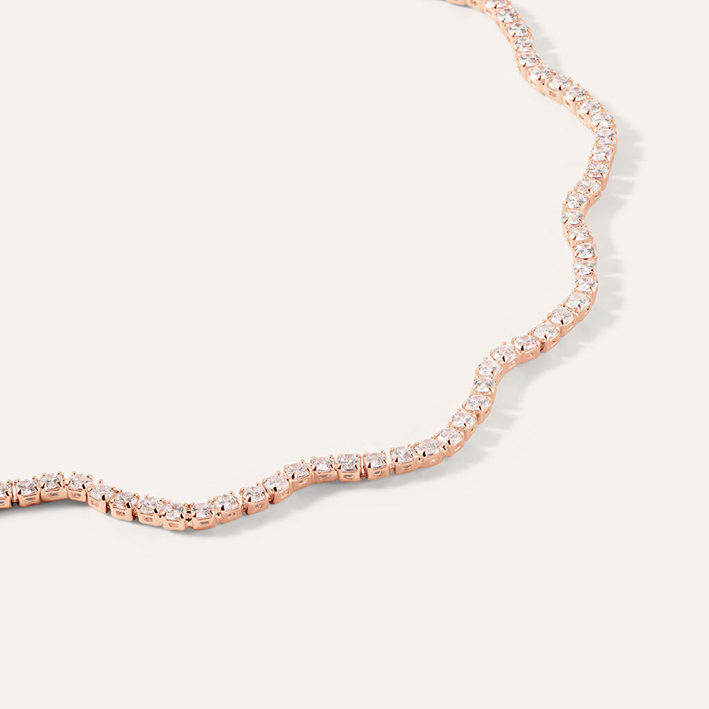 Bracciale Romantic Shine Ottone Rosa Cristallo