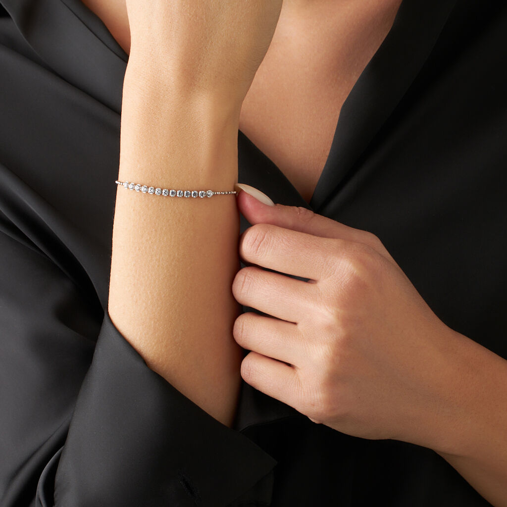 Bracciale Tennis Silver Elegance Argento Rodiato Cubic Zirconia - Bracciali Tennis Donna | Stroili