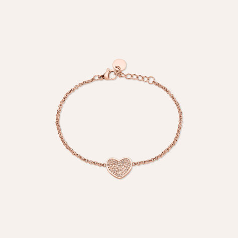 Bracciale Lady Phantasya Acciaio Rosa Cristallo - Bracciali Love Donna | Stroili