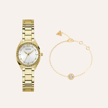 Combo Orologio Al Quarzo Guess Charlotte Box Set Gw0767l2 Con Bracciale