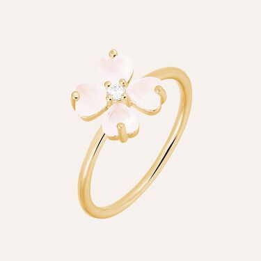 Anello Golden Dream Placcato Oro Giallo Vetro Cubic Zirconia