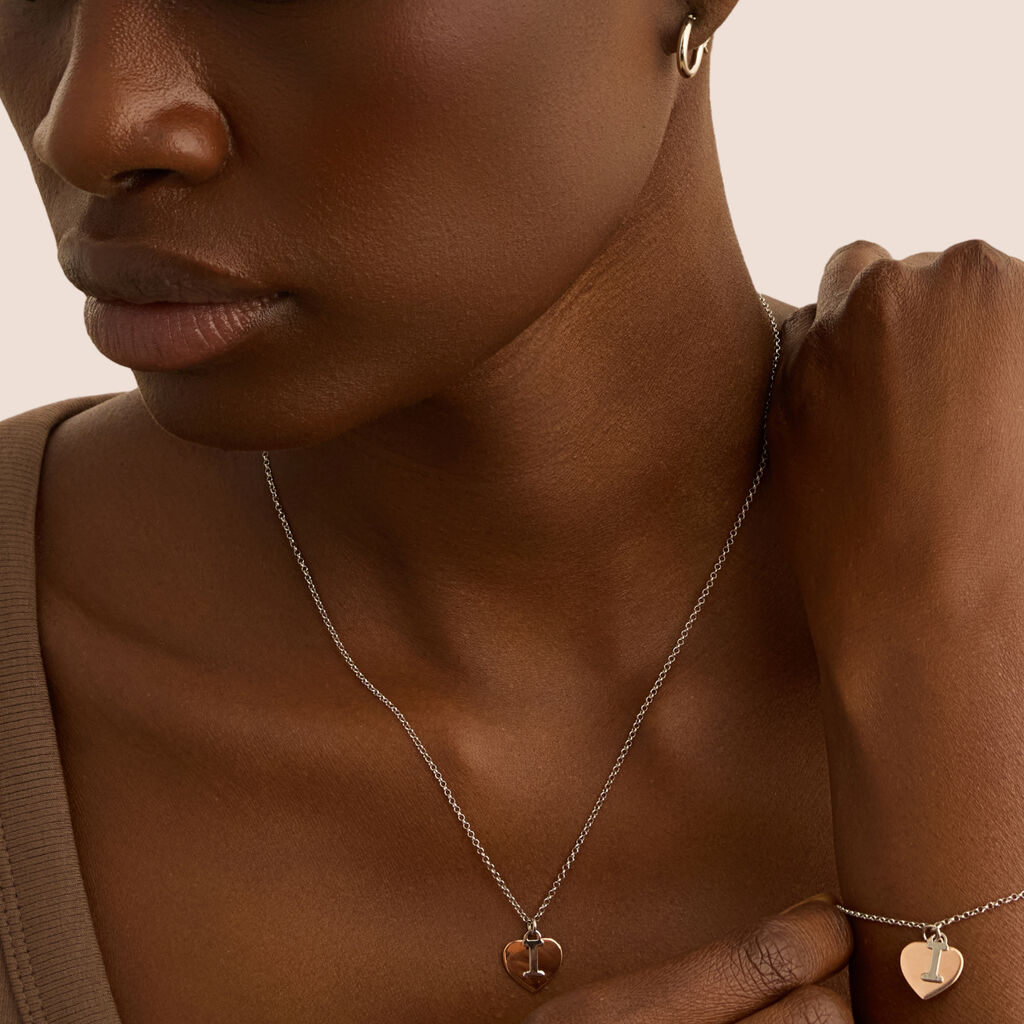 Collana Silver Collection Argento Bicolore Bianco / Rosa - Collane Donna | Stroili