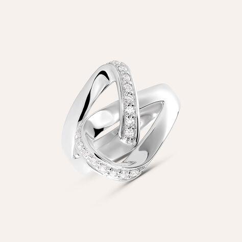 Anello Fantasia Silver Shine Argento Rodiato Cubic Zirconia - Anelli con Pietre Donna | Stroili