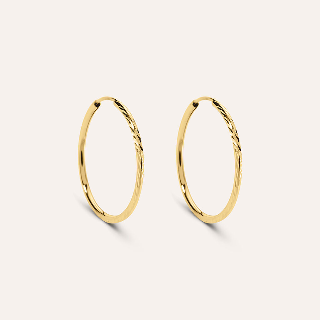 Orecchini A Cerchio Toujours Oro Giallo - Orecchini a Cerchio Donna | Stroili