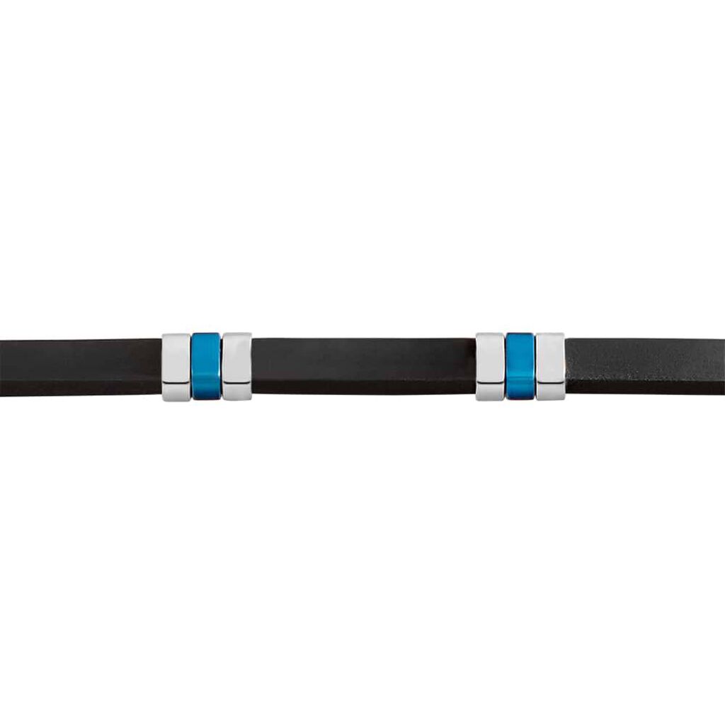Bracciale Man Code Acciaio Bicolore Bianco / Nero - Bracciali Uomo | Stroili