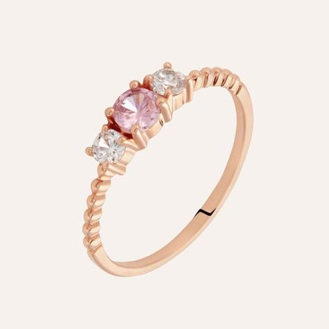 Anello Silver Rainbow Argento Rosa Cubic Zirconia - Anelli con Pietre Donna | Stroili