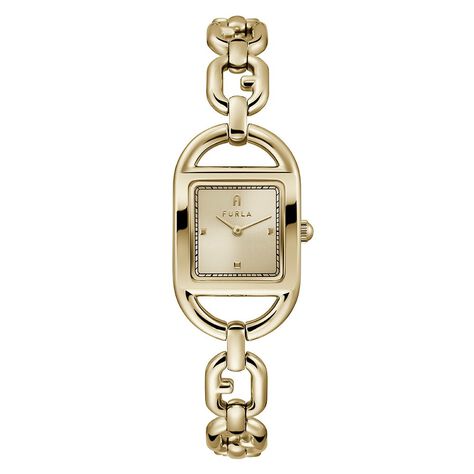 Orologio Al Quarzo Furla Chain Square Logo Ww00026008l2 - Orologi solo Tempo Donna | Stroili