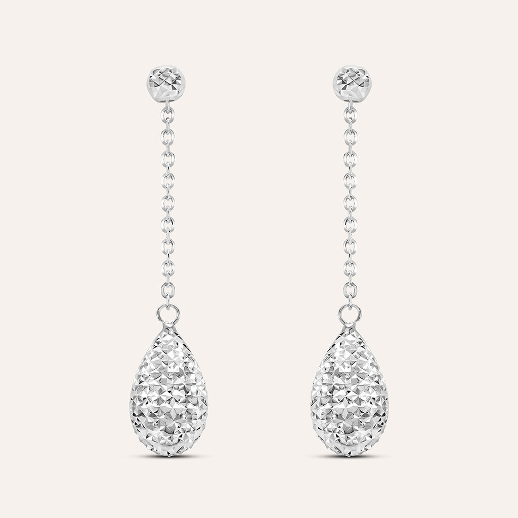 Orecchini Pendenti Isabelle Oro Bianco