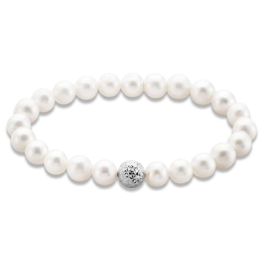 Bracciale Gabrielle Oro Bianco Perla D'Acqua Dolce