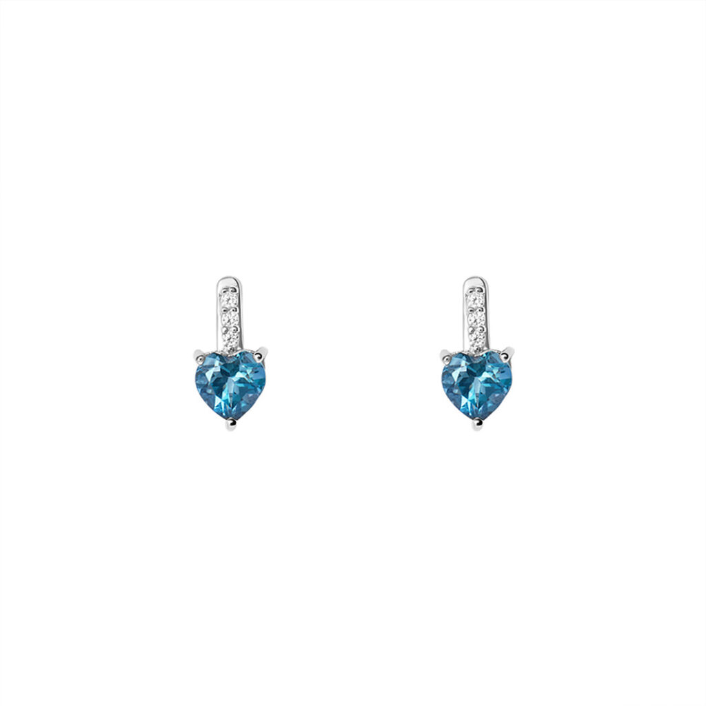 Orecchini Lobo Punto Luce Amélie Oro Bianco Topazio Cubic Zirconia - Orecchini a Lobo Donna | Stroili