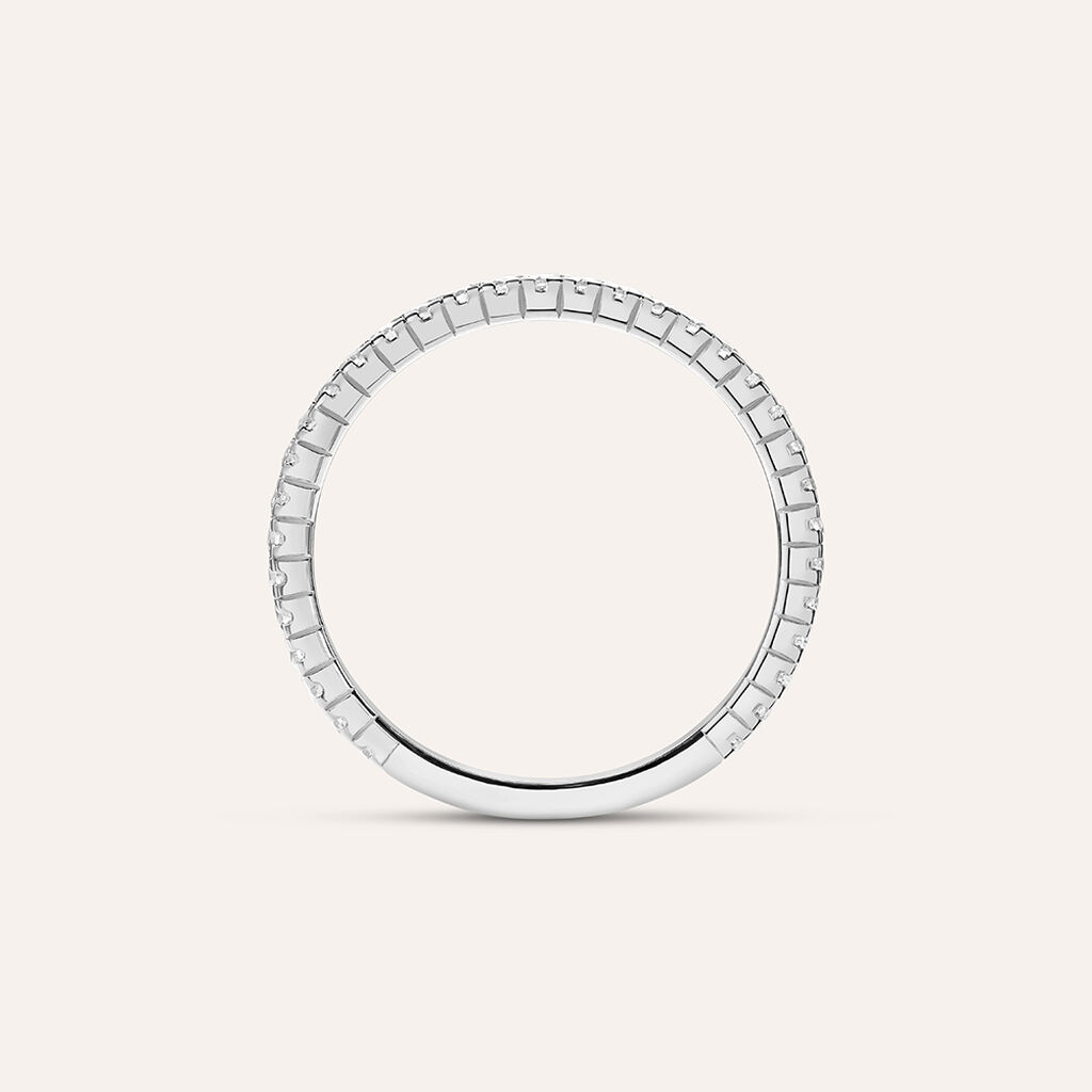 Anello Eternity Claire Oro Bianco Cubic Zirconia - Anelli Eternity Donna | Stroili