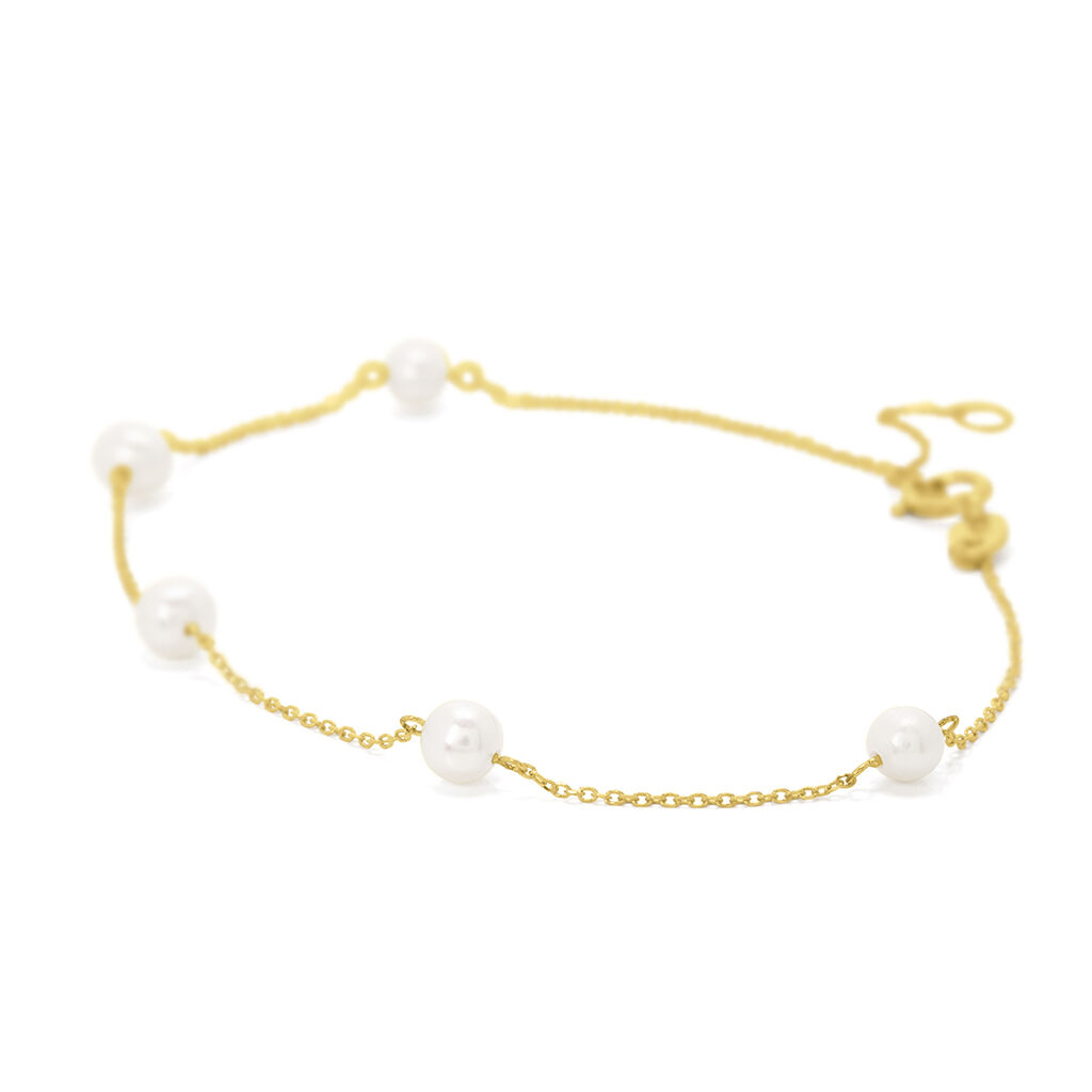 Bracciale In Acciaio Inox Con Perle D'acqua Dolce - Foto 4