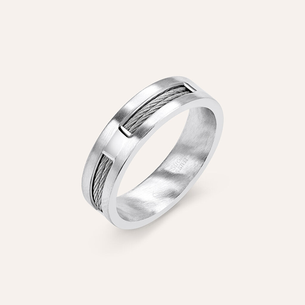 Anello Fascia Man Code Acciaio - Anelli con Incisione Uomo | Stroili