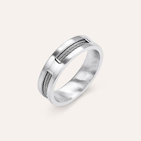 Anello Fascia Man Code Acciaio - Anelli con Incisione Uomo | Stroili