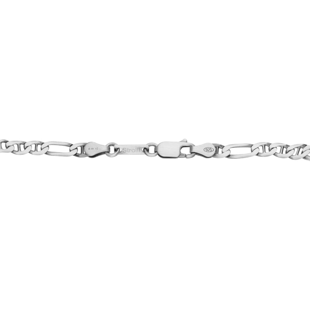 Bracciale Catena Gentleman Argento Rodiato - Bracciali Uomo | Stroili