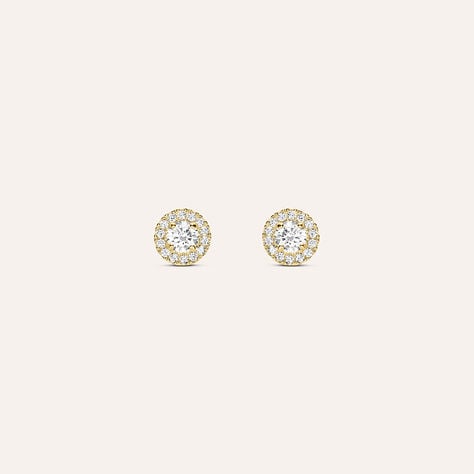 Orecchini Lobo Punto Luce Bon Ton Oro Giallo Cubic Zirconia - Orecchini a Lobo Donna | Stroili