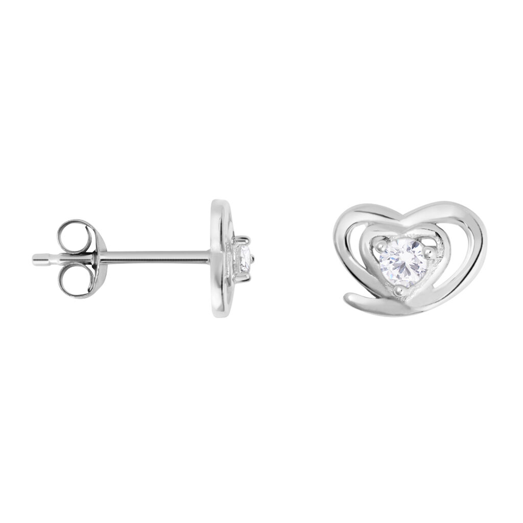 Orecchini Lobo Silver Elegance Argento Rodiato Cubic Zirconia - Orecchini a Lobo Donna | Stroili