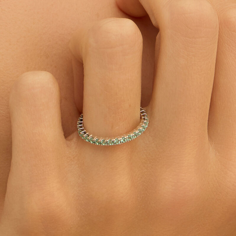 Anello Eternity Silver Rainbow Argento Rodiato Cubic Zirconia - Anelli Eternity Donna | Stroili