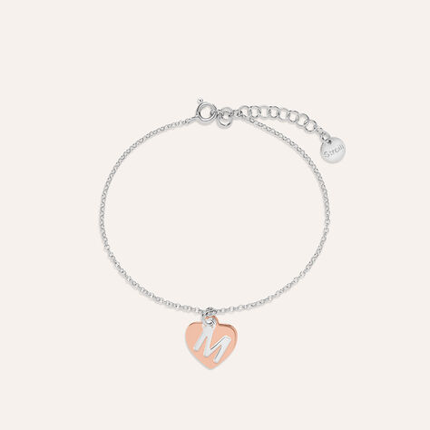 Bracciale Silver Collection Argento Bicolore Bianco / Rosa - Bracciali con Incisione Donna | Stroili