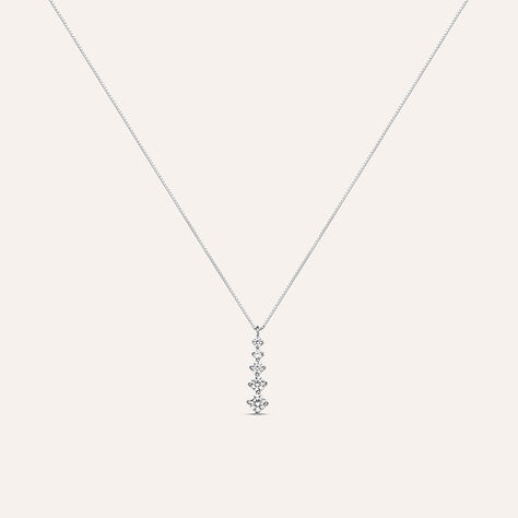 Collana Claire Oro Bianco Cubic Zirconia - Gioielli Donna | Stroili