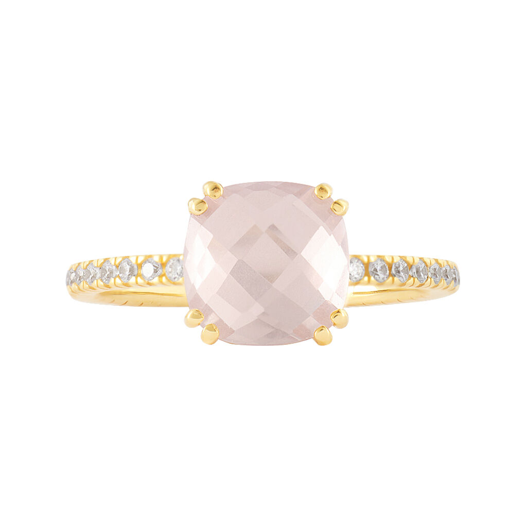 Anello Solitario Amélie Oro Giallo Quarzo Cubic Zirconia - Anelli con Pietre Donna | Stroili