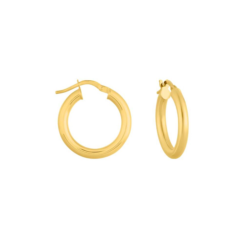 Orecchini A Cerchio Gold Essence Oro Giallo - Orecchini a Cerchio Donna | Stroili
