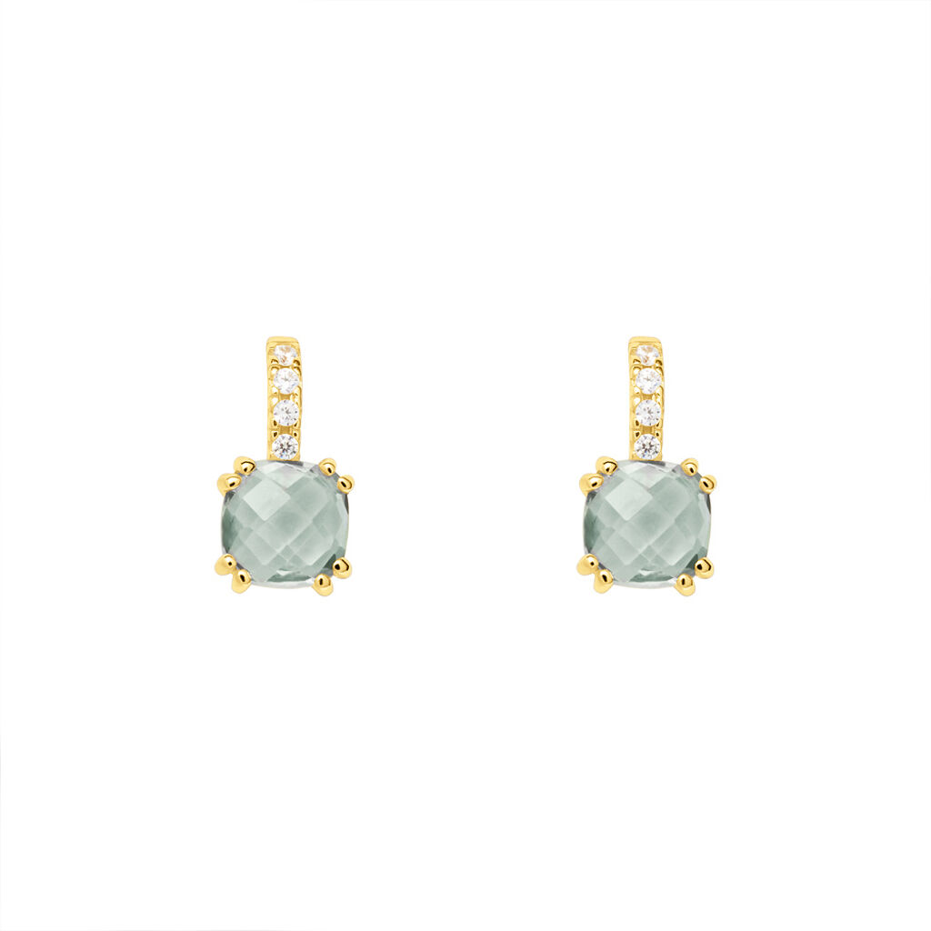 Orecchini Lobo Punto Luce Amélie Oro Giallo Ametista Cubic Zirconia - Orecchini a Lobo Donna | Stroili