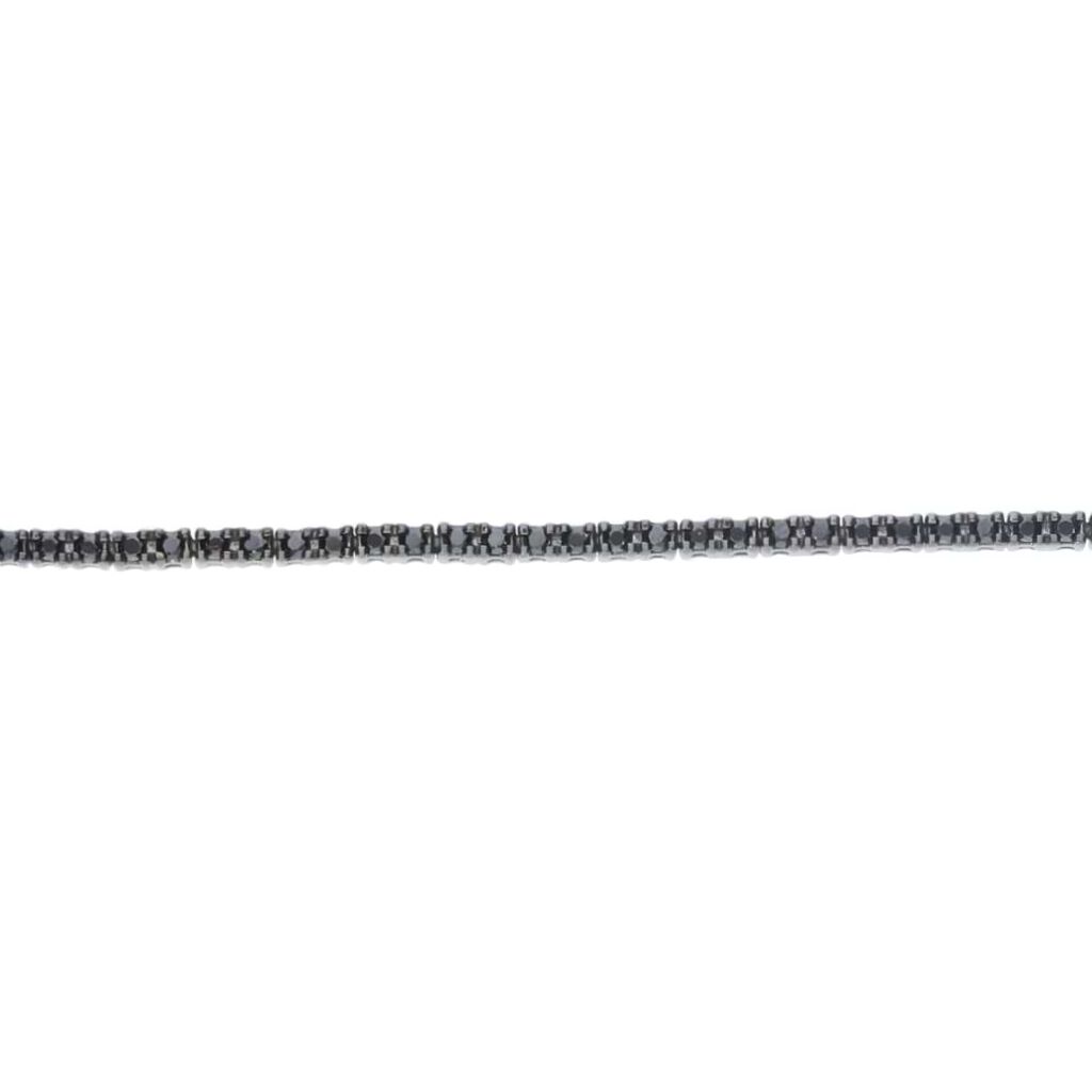 Bracciale Tennis Gentleman Argento Nero Cubic Zirconia - Bracciali Tennis Uomo | Stroili